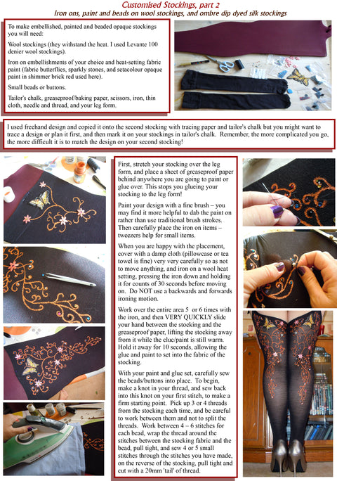 How to customise your stockings, by super Deadly Amaryllis
