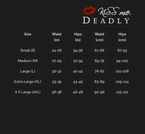 Kiss Me Deadly Retro Classics Roll On Girdle S-2XL